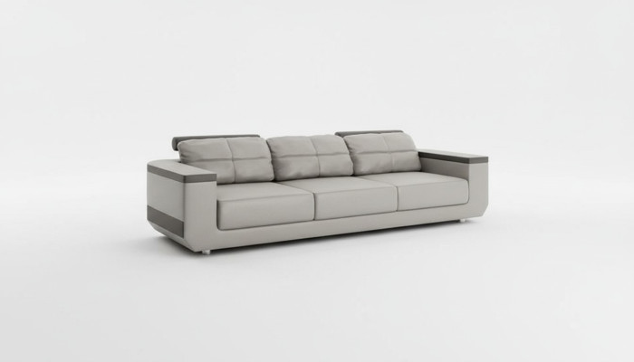 Divano moderno a 3 posti XXL, design in tessuto da designer di mobili di lusso, divani di design a 3 posti.