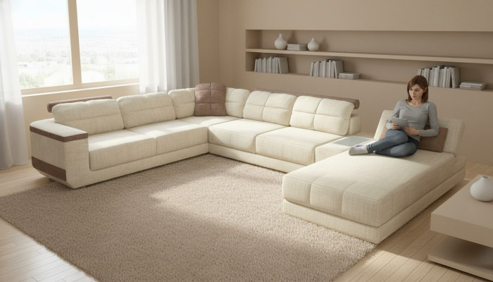 Divano a forma di U moderno design divano a forma di U divano letto funzionale mobili nuovi