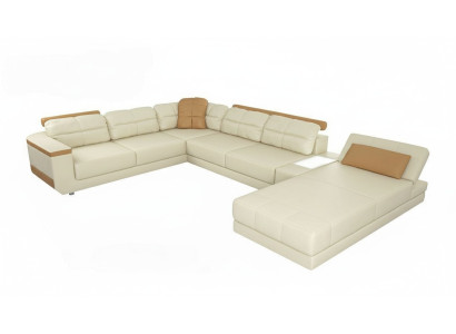 Designer in pelle Tessuto seduta Moderno divano ad angolo a forma di U Design del soggiorno Divano Imbottito
