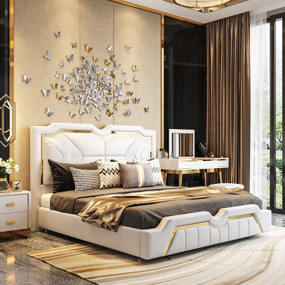 Design Letto Imbottito Di Lusso Letti Matrimoniali Hotel Matrimoniali 180x200cm Sonno