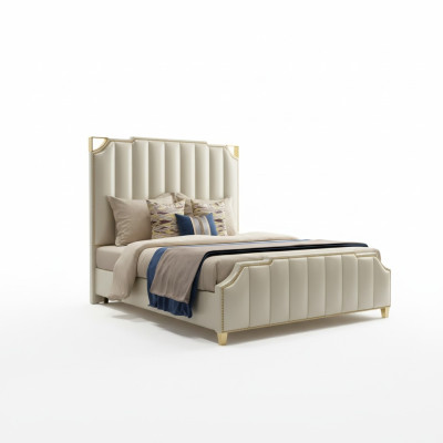 Letto design Letti 180x200cm Dubai Hotel matrimoniale Legno Camera da letto di lusso