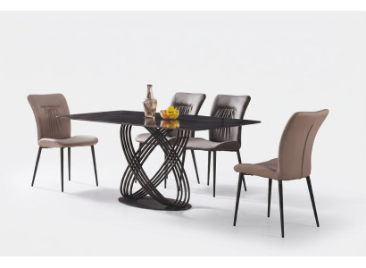Tavolo di lusso in acciaio inox Tavolo da pranzo Tavoli da pranzo Cucina Tavoli Design in metallo Lussuoso tavolo in acciaio inossidabile Tavolo da pranzo Tavoli da pranzo Cucina Tavoli Design in metallo