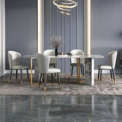Lusso moderno stile marmo tavolo mobili tavolo sala da pranzo design cucina.