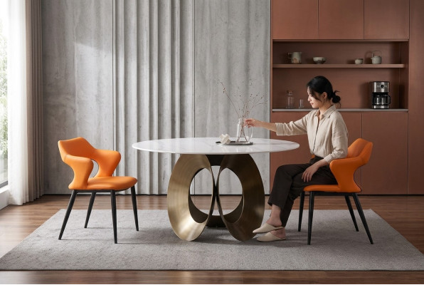 Tavolo da pranzo sala da pranzo moderno acciaio inossidabile soggiorno cucina tavoli design tavolo metallo