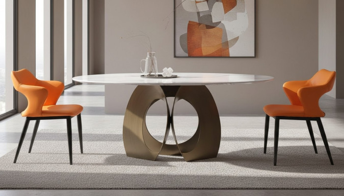 Tavolo da pranzo sala da pranzo moderno acciaio inossidabile soggiorno cucina tavoli design tavolo metallo