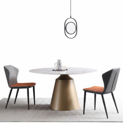 Tavoli di lusso Tavolo da pranzo Mobili Colonna in marmo Tavoli da pranzo Stile metallico in acciaio inossidabile  Tavoli di lusso Tavolo da pranzo Mobili Colonna in marmo Tavoli da pranzo Stile metallico in acciaio inossidabile