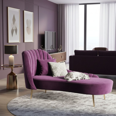 Chaise lounge lettino mobili di lusso imbottiti divano relax chaiselounge