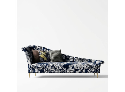 Tessuto Chaise Lounge Letto Imbottito Divano Relax Chaiselongue Club Mobili Nuovi