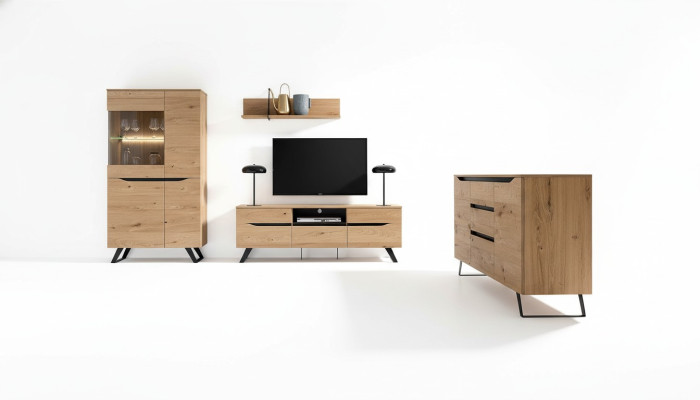 Mobiletto credenza Mobile alto Armadio Corredo 2 ante 3 cassetti Scaffale Albergo
