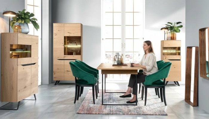 Vetrina in vetro moderna con scaffali in legno, armadio da designer Vetrine a scaffale scaffali nuovi.