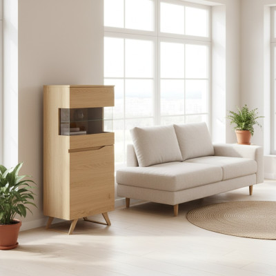 Vetrina moderna in vetro credenza in legno armadio del designer scaffale vetrina nuovo