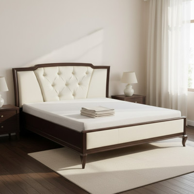 Letto matrimoniale Letto Letti Design Hotel di lusso Imbottiti Matrimoniale Legno 180 x 200cm Mobili Nuovi