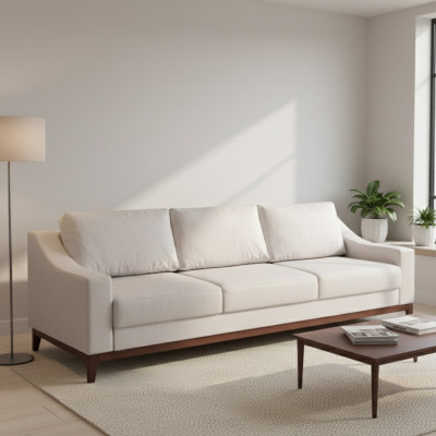 Divano letto moderno a tre posti in stile moderno. Sofà a 3 posti, divano letto nuovo.