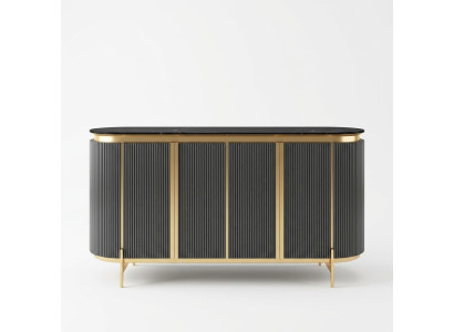 Mobile contenitore moderno con cassetti, credenza, armadio, credenza in laccato lucido.