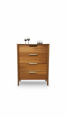 Camera da letto di lusso con 4 cassetti, armadio in legno, mobile design in legno nuovo.