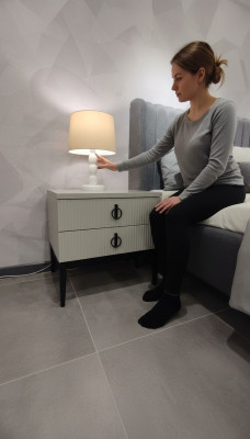 Tavolino da camera da letto di lusso con 2 comodini eleganti 2x.