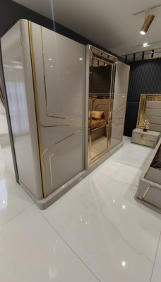 Armadio moderno Armadio di lusso in legno Armadi Vetro Lucido Camera da letto