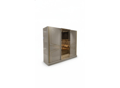 Armadio moderno Armadio di lusso in legno Armadi Vetro Lucido Camera da letto