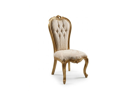 6 sedie Set completo Stile Art déco Design Chesterfield Sedie Tessuto Nuovo