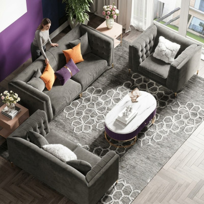 Divano componibile 3+2+1 posti relax Design divano divani