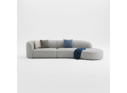 Divano a L Divano Salotto Relax Seduta Design Divano Lounge Divani Tessile Nuovo