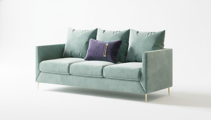 Divano in tessuto a 3 posti Living Relax Seat Design Couch Lounge Sofas in velluto