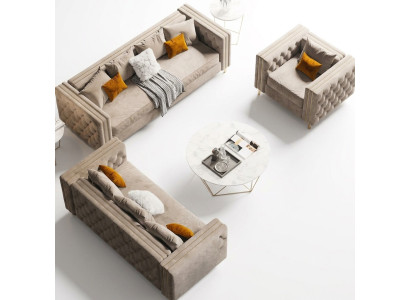 Velluto divano ad angolo Relax Seduta Design Divano Lounge Divani Divano 3 posti 233 cm