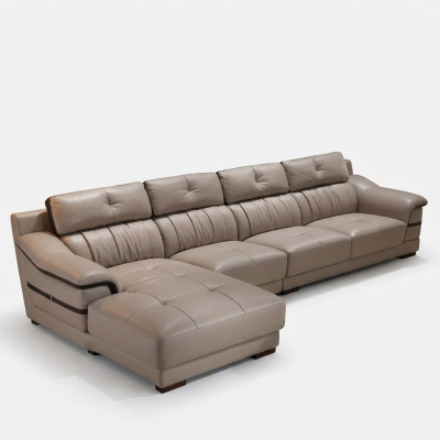 Divani d'angolo di lusso Divano d'angolo Imbottito Moderno Relax Sedile Mobili Paesaggio Domestico a forma di L