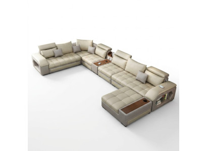 Divano ad angolo a forma di U Sedile Mobili Salotto lussuosi imbottiti moderni Divano relax Divano