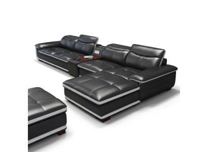Divani d'angolo Seduta Mobili Salotto Divano ad angolo di lusso a forma di L Imbottito Moderno Relax