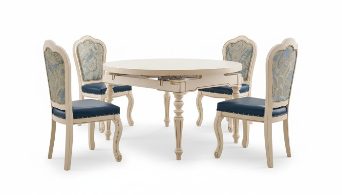 Tavolo da pranzo barocco rotondo Tavolo Tavoli da pranzo classici Mobili Tavoli in legno Nuovi