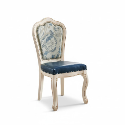 Sedia Sedie Design Poltrona Legno Imbottita Mobili da pranzo classici in legno massello