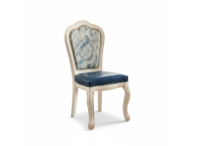 Sedia Sedie Design Poltrona Legno Imbottita Mobili da pranzo classici in legno massello