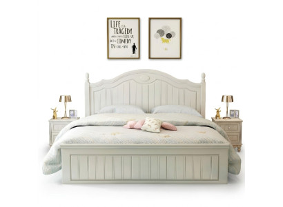 Letto stile country letto matrimoniale legno design di lusso mobili camera da letto letto in legno