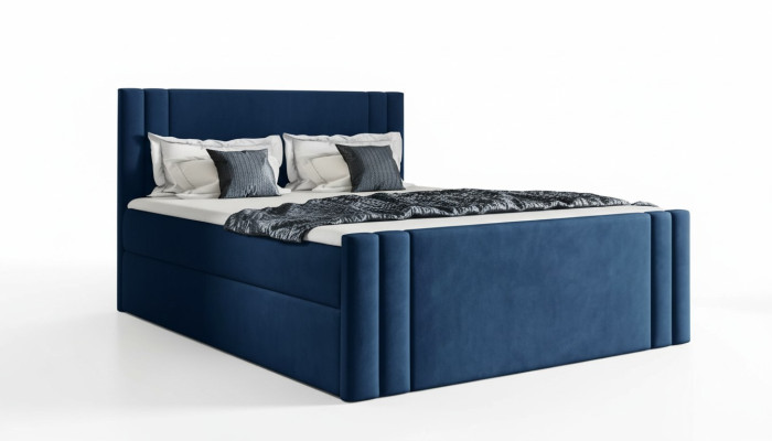Letto Camera da letto Letti Imbottiti Design Matrimoniale di lusso 180x200 Boxspring Nuovo