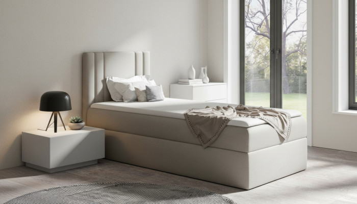 Mini Letto Singolo Letto Camera da Letto Design Letto per Giovani Lusso Tessuto