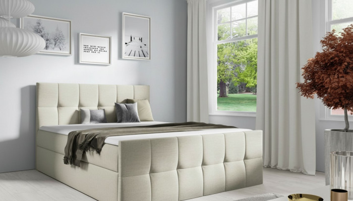 Letto Contenitore letto Boxspring Letto Camera da letto Imbottito Design Matrimoniale Moderno