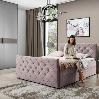 Chesterfield boxspring letto camera da letto design doppio hotel letto contenitore nuovo