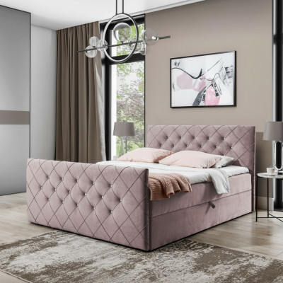 Chesterfield boxspring letto camera da letto design doppio hotel letto contenitore nuovo