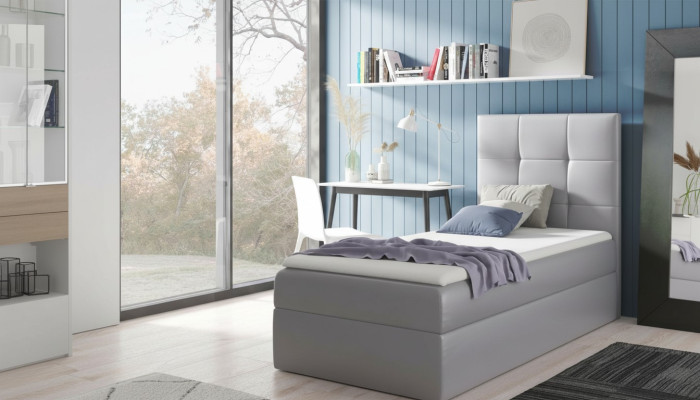 Letto per ragazzi Design camera da letto Hotel moderno Letto Contenitore Letto a molle 90 cm
