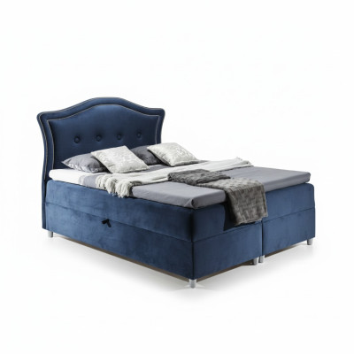 Letto a molle in tessuto con design doppio hotel moderno camera da letto letto letti