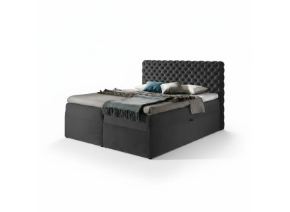 Chesterfield boxspring letto camera da letto mobili letti king size velluto hotel nuovo