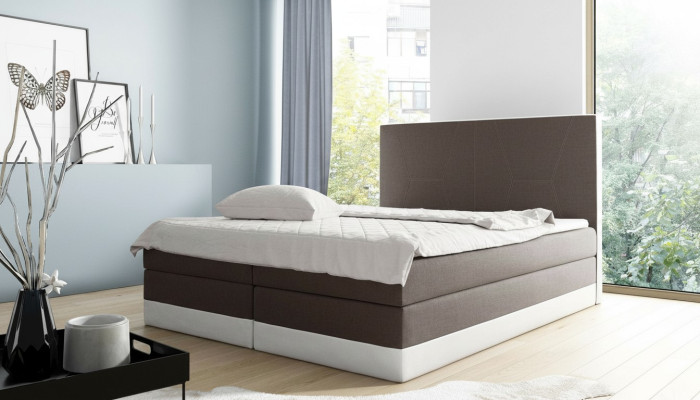Doppio hotel moderno camera da letto con letto matrimoniale 160x200 design boxspring nuovo