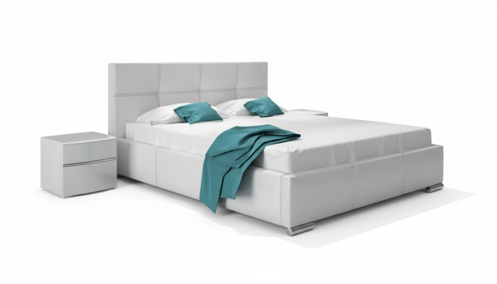 Cornice letto Design Doppio Hotel Moderno Letto Camera da letto Letti Bianchi Nuovi