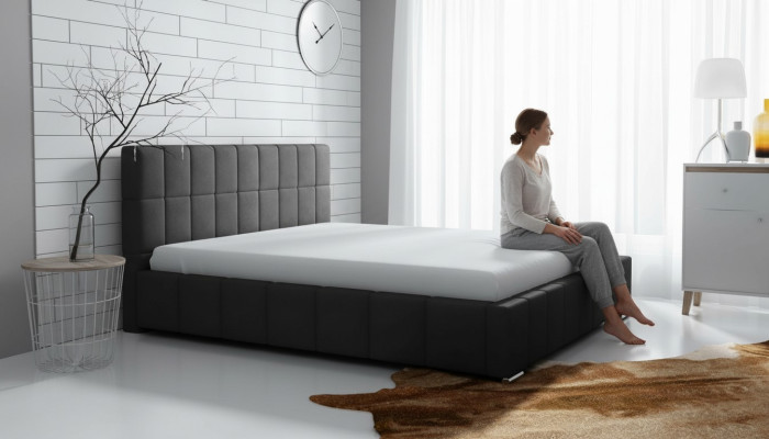 Design del telaio letto Matrimoniale Moderno Hotel Camera da Letto Letti Letto Letti con Testiera Nuovo
