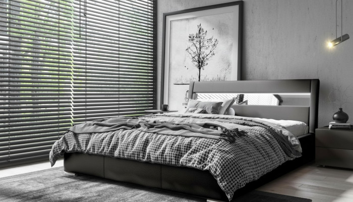 Telaio del letto Design in legno Letto matrimoniale Moderno Hotel Camera da letto Mobili per letti