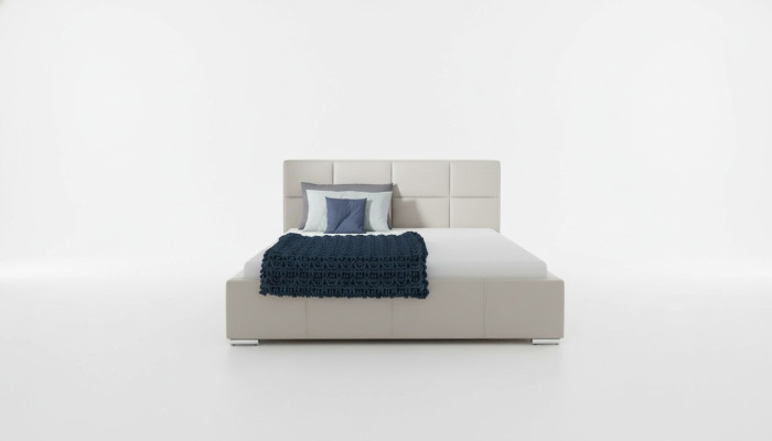Letto matrimoniale Letti imbottiti Letto in pelle Design Mobili di lusso Cornice del letto 200x200