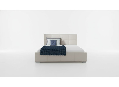 Letto matrimoniale Letti imbottiti Letto in pelle Design Mobili di lusso Cornice del letto 200x200