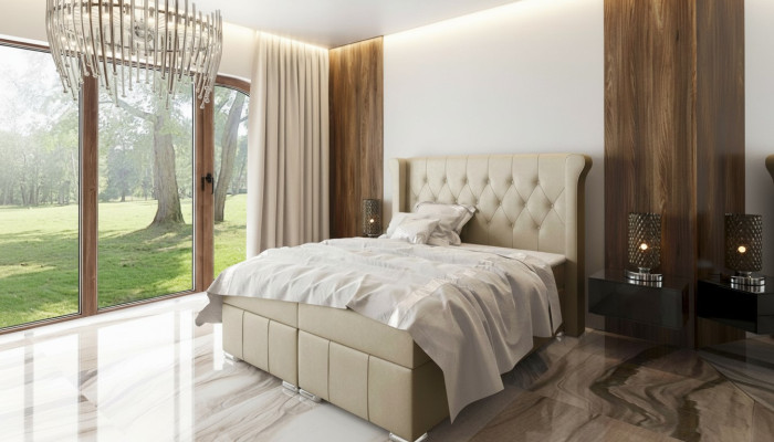 Chesterfield letto + contenitore per biancheria da letto Letti a molle Schlafzimmer Hotel Tutte le dimensioni!