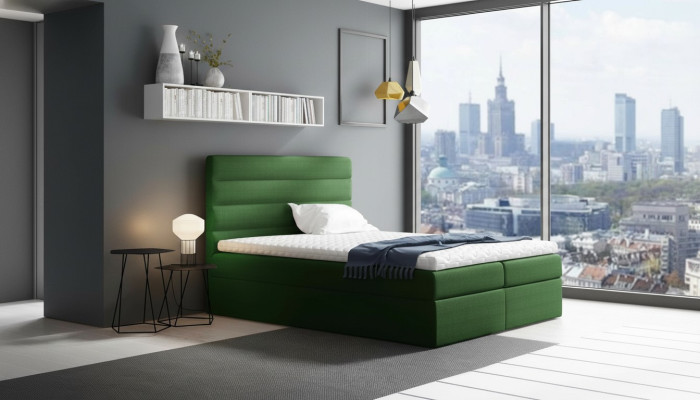 Letto con contenitore Letto matrimoniale Letti Verde Letto imbottito Letto box Doppio letto Nuovo